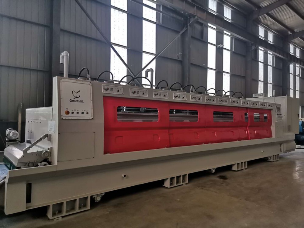 Tile calibration and polishing machine